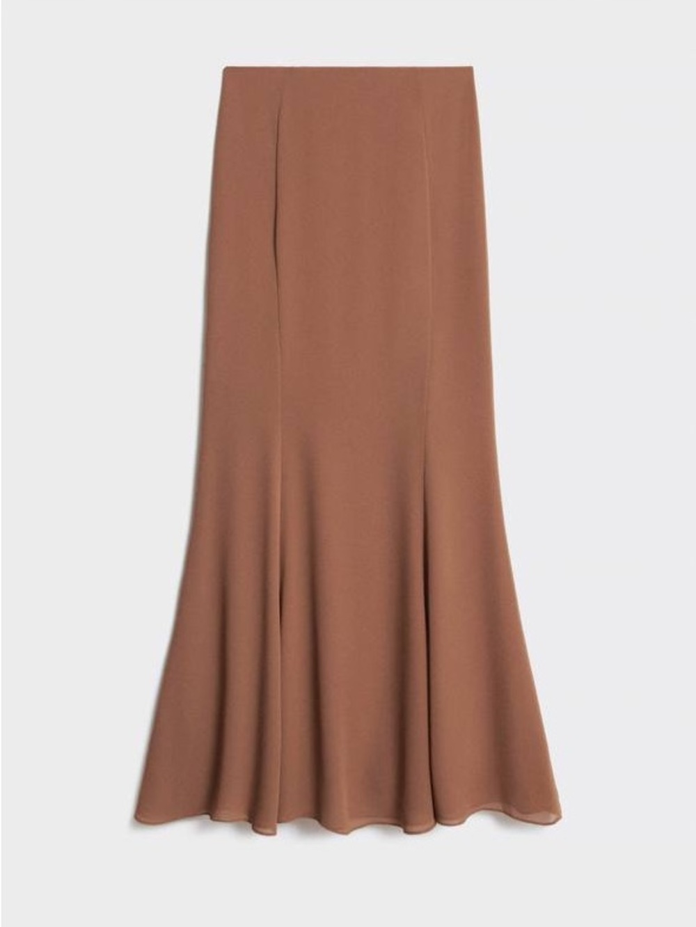 Lime Brown Flared Maxi Skirt new
